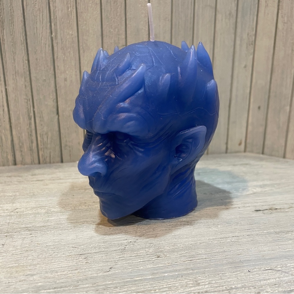 Game of Thrones Blue Head-Shaped Candle